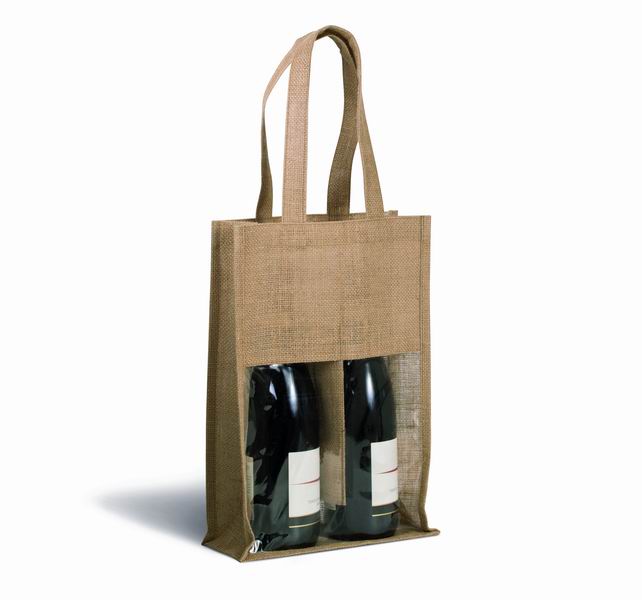 Jutová taška na vína - zvìtšit obrázek